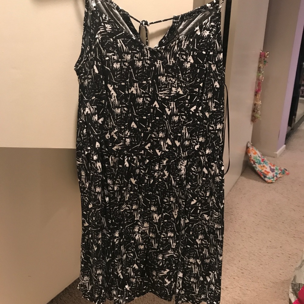 Express Black and White Dress